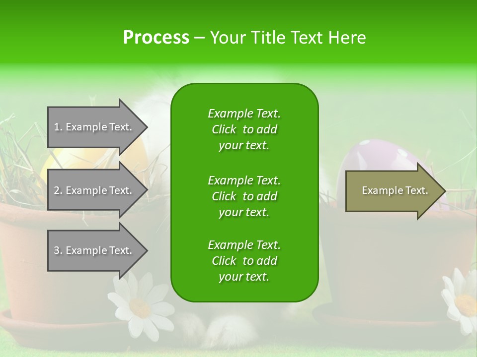 Hopping Grass Daisies PowerPoint Template