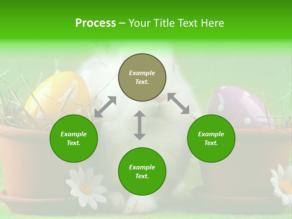 Hopping Grass Daisies PowerPoint Template