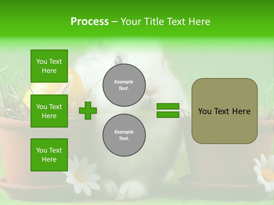 Hopping Grass Daisies PowerPoint Template
