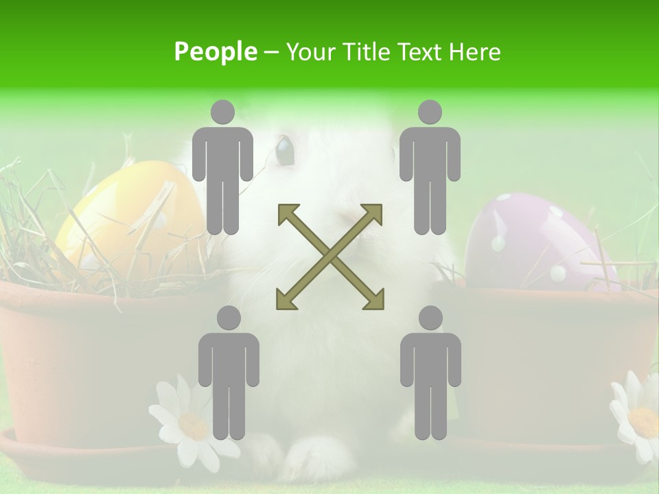 Hopping Grass Daisies PowerPoint Template