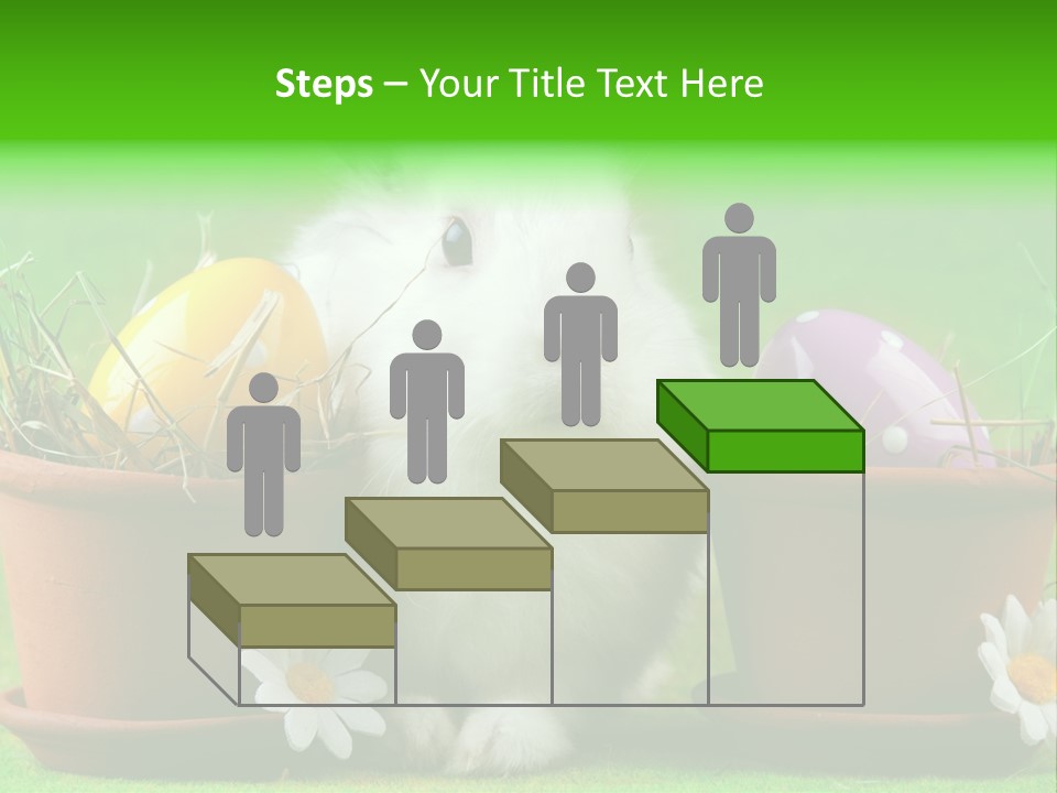 Hopping Grass Daisies PowerPoint Template