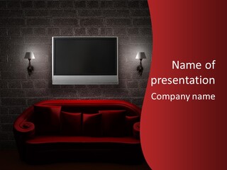 Wall Modern Lcd PowerPoint Template