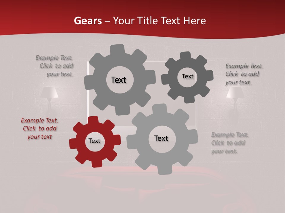 Wall Modern Lcd PowerPoint Template