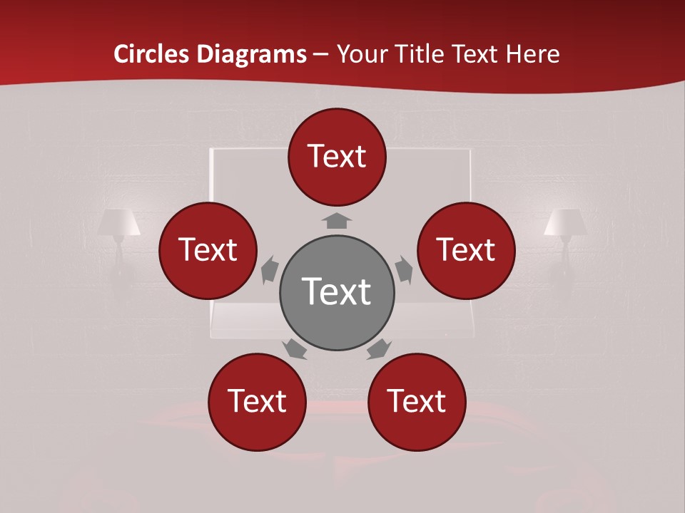 Wall Modern Lcd PowerPoint Template