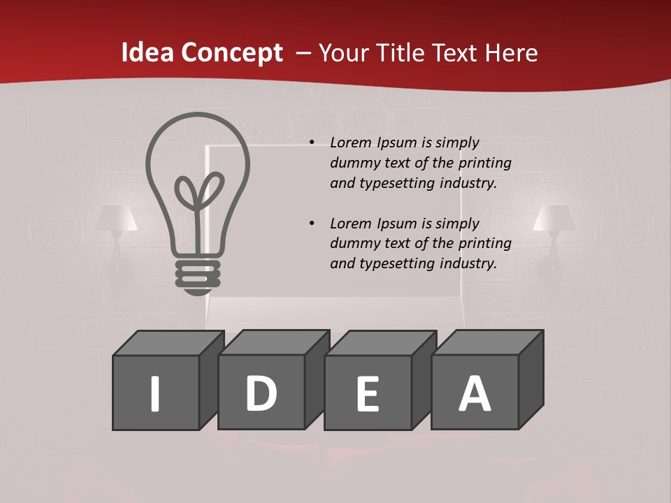 Wall Modern Lcd PowerPoint Template