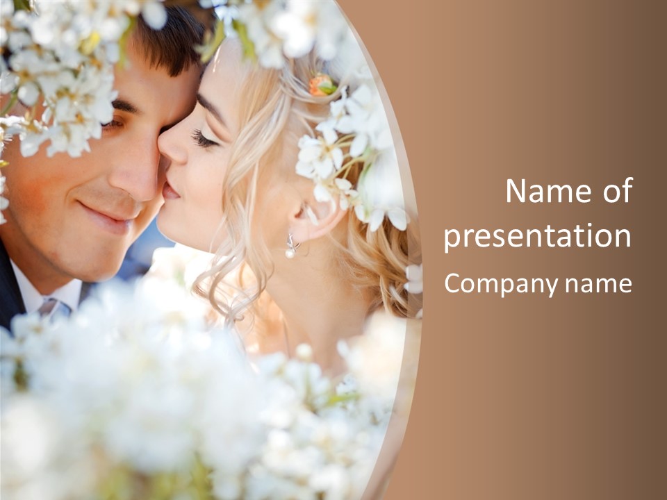 Happy Springtime Groom PowerPoint Template