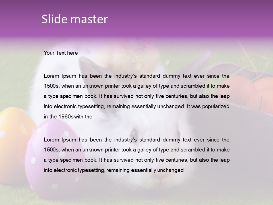 Concept Grass Easter PowerPoint Template