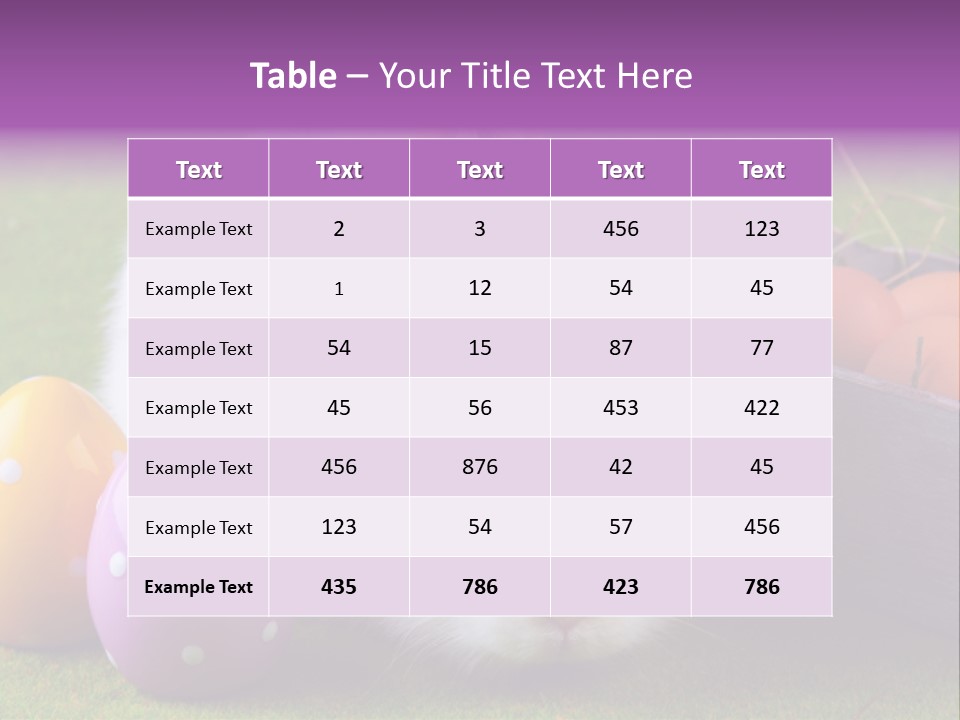 Concept Grass Easter PowerPoint Template