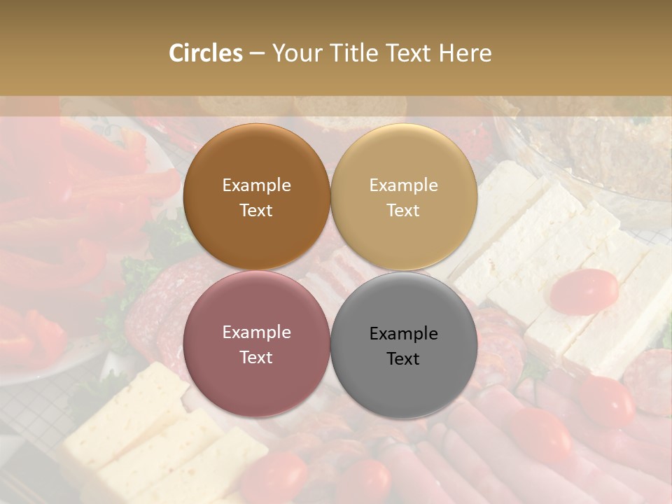 Gourmet Salami Feta PowerPoint Template