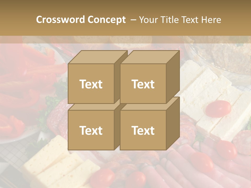 Gourmet Salami Feta PowerPoint Template