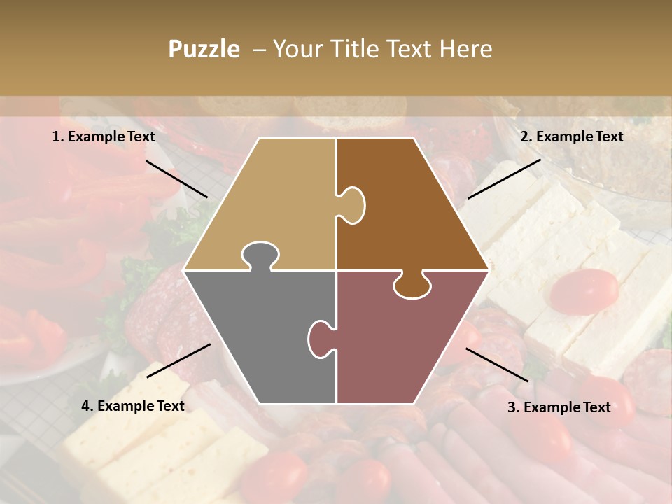 Gourmet Salami Feta PowerPoint Template