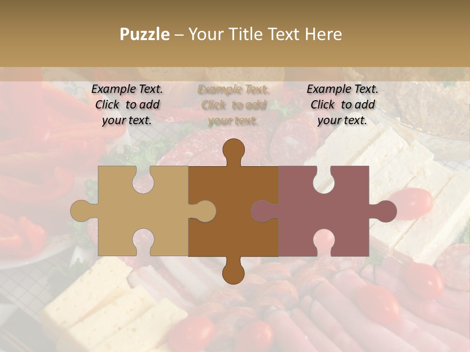 Gourmet Salami Feta PowerPoint Template