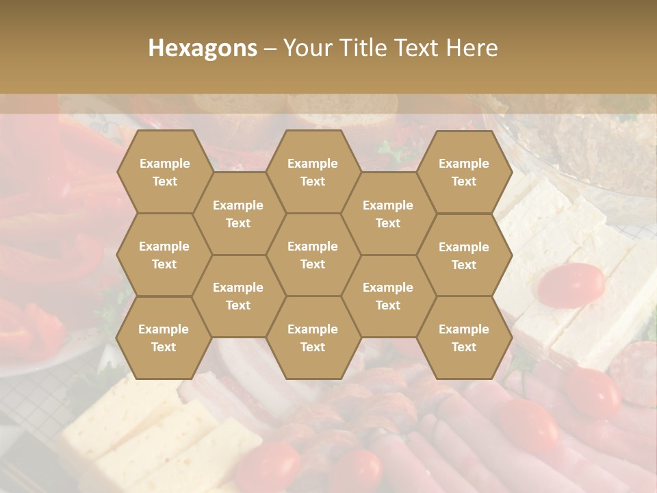 Gourmet Salami Feta PowerPoint Template