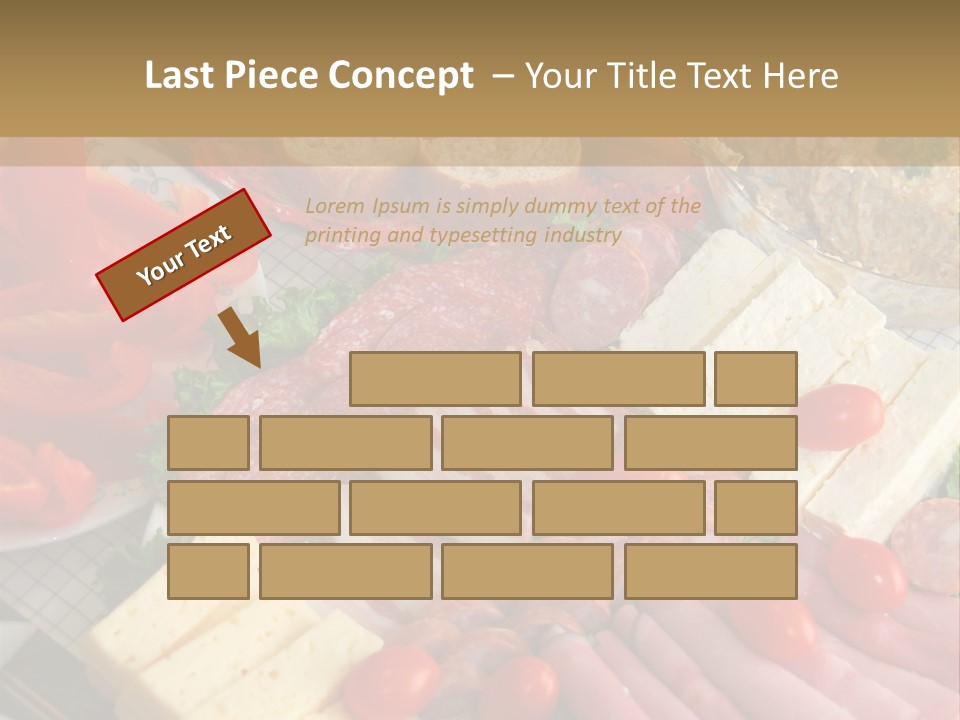 Gourmet Salami Feta PowerPoint Template