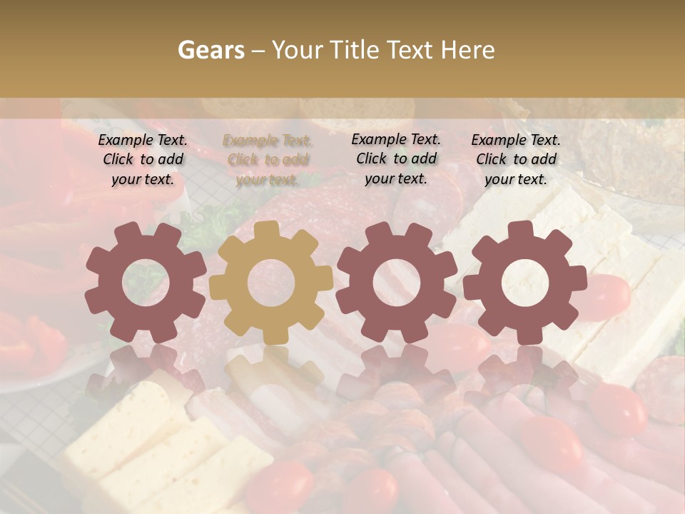 Gourmet Salami Feta PowerPoint Template