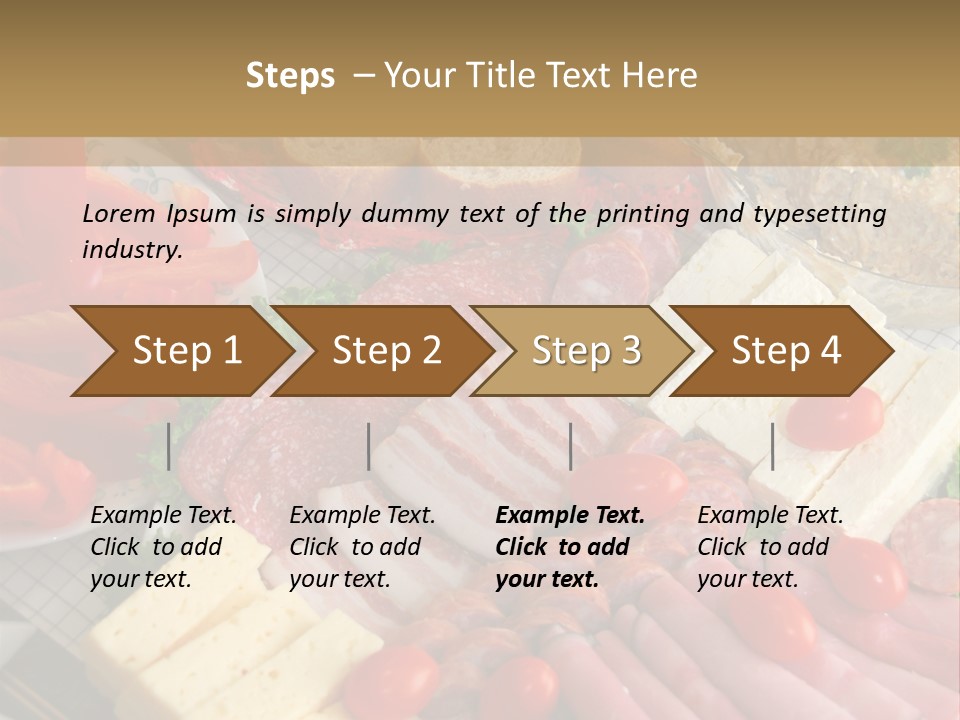 Gourmet Salami Feta PowerPoint Template