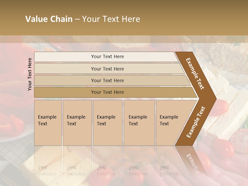 Gourmet Salami Feta PowerPoint Template
