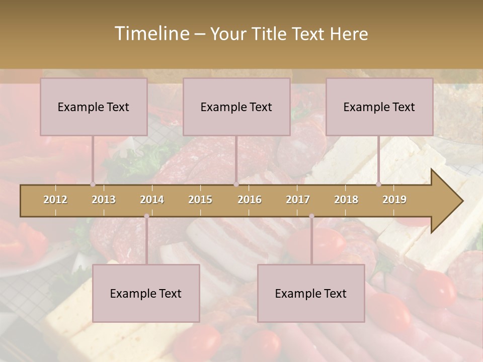 Gourmet Salami Feta PowerPoint Template