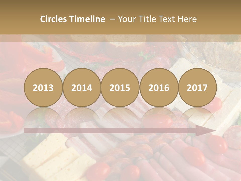 Gourmet Salami Feta PowerPoint Template