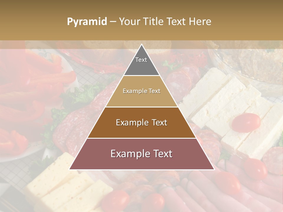 Gourmet Salami Feta PowerPoint Template