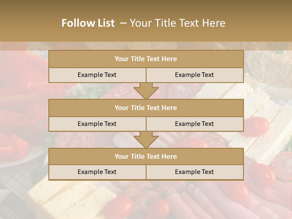 Gourmet Salami Feta PowerPoint Template