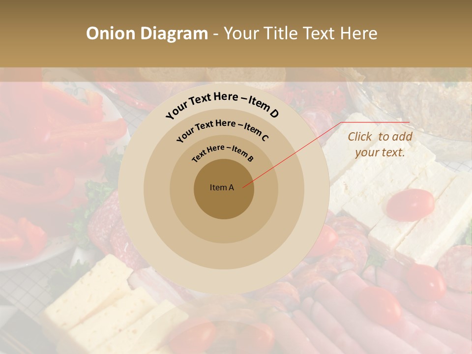 Gourmet Salami Feta PowerPoint Template