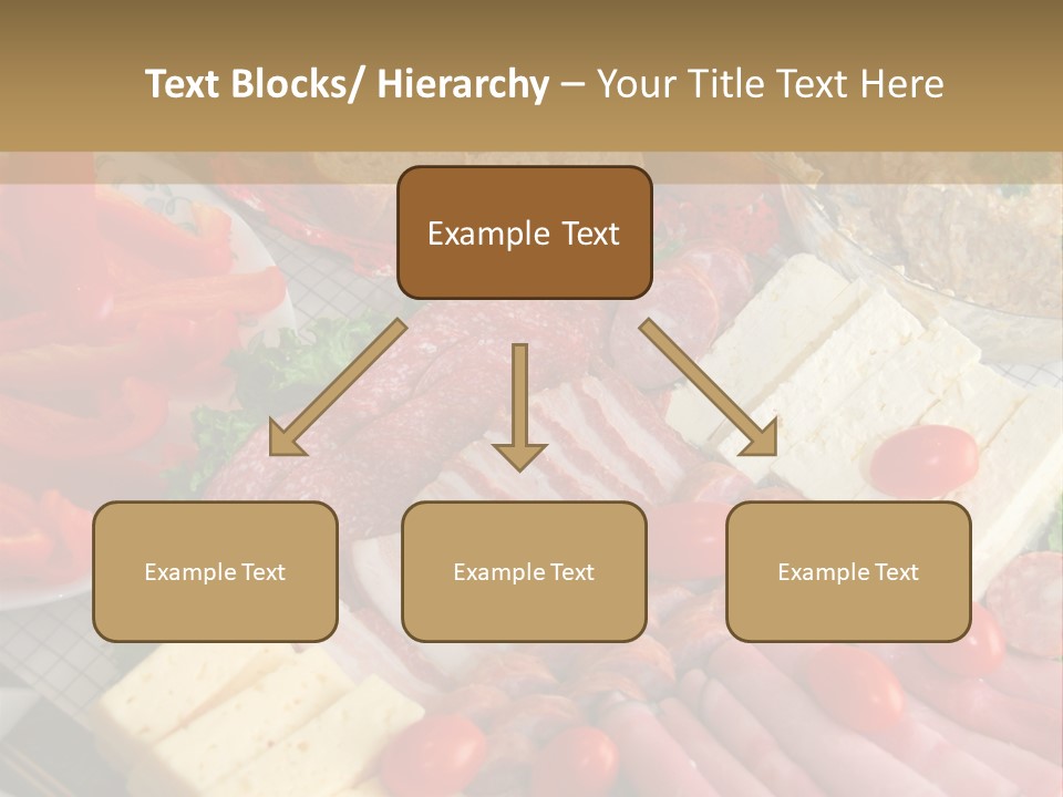 Gourmet Salami Feta PowerPoint Template