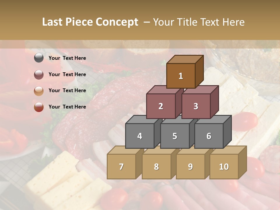 Gourmet Salami Feta PowerPoint Template