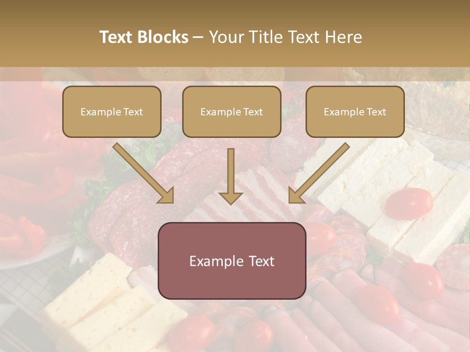 Gourmet Salami Feta PowerPoint Template