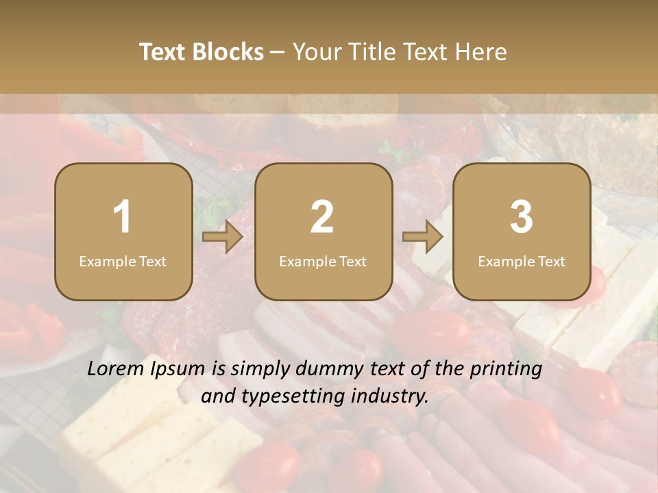 Gourmet Salami Feta PowerPoint Template