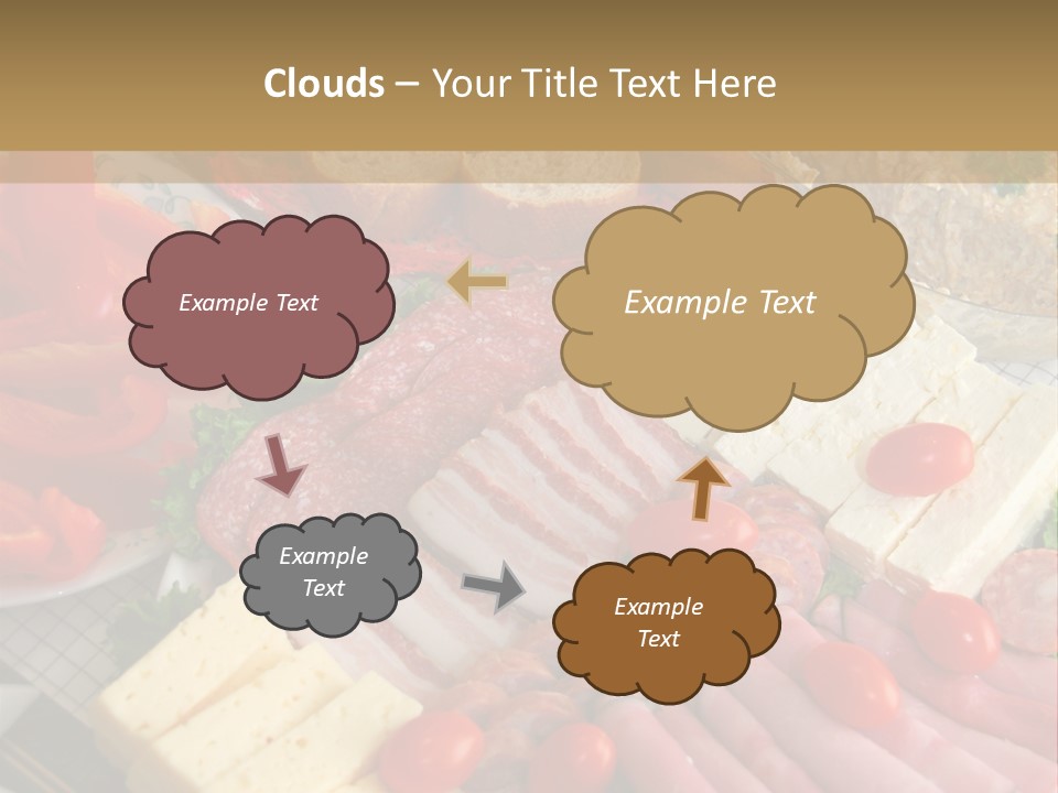 Gourmet Salami Feta PowerPoint Template
