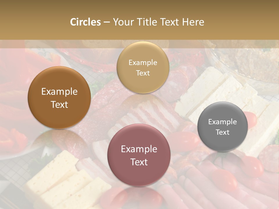 Gourmet Salami Feta PowerPoint Template