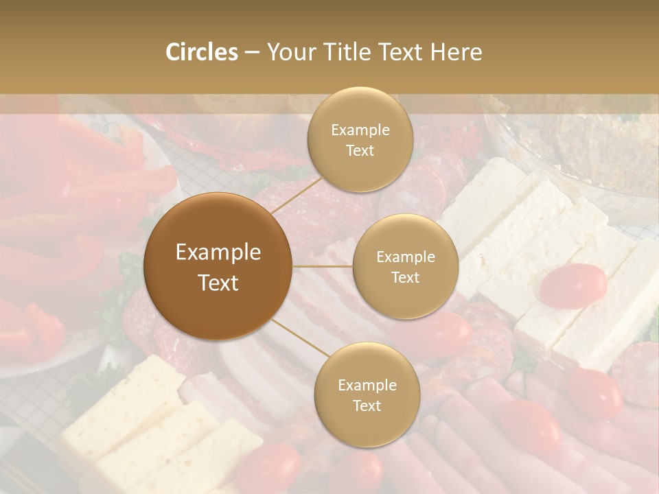 Gourmet Salami Feta PowerPoint Template