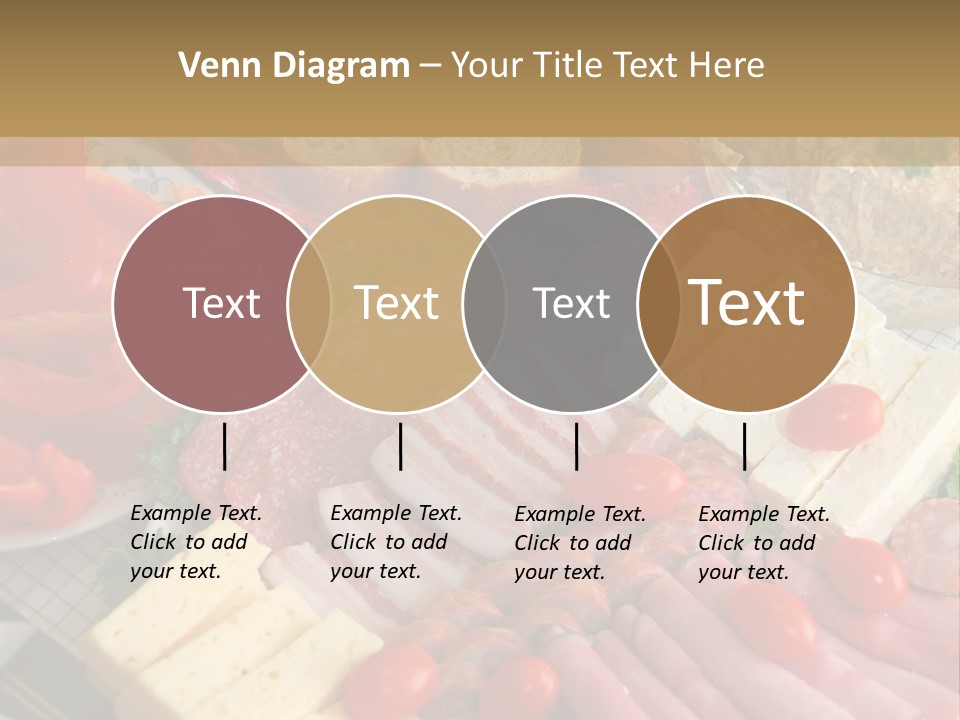Gourmet Salami Feta PowerPoint Template