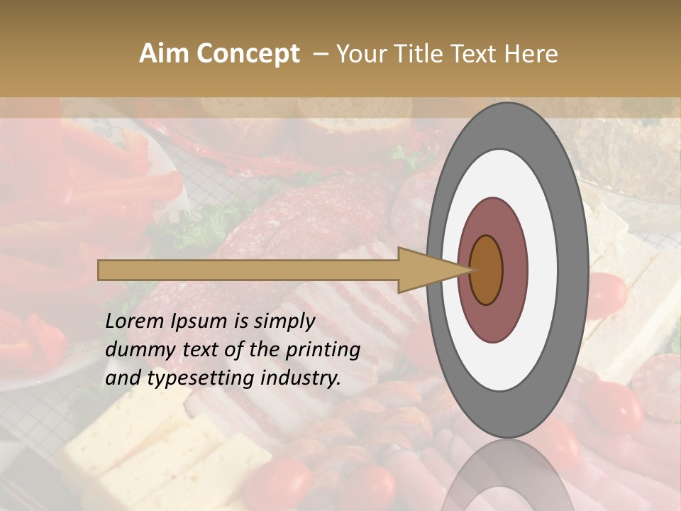 Gourmet Salami Feta PowerPoint Template