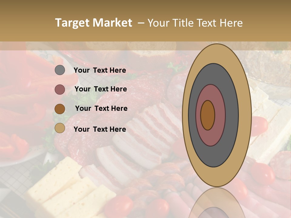 Gourmet Salami Feta PowerPoint Template