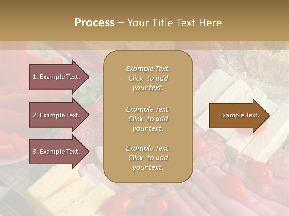 Gourmet Salami Feta PowerPoint Template