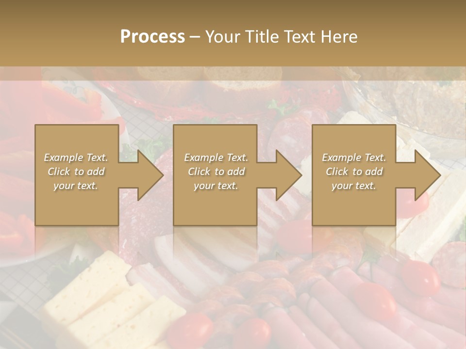 Gourmet Salami Feta PowerPoint Template