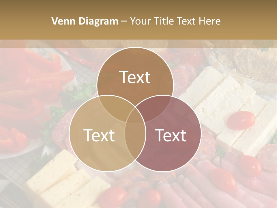 Gourmet Salami Feta PowerPoint Template