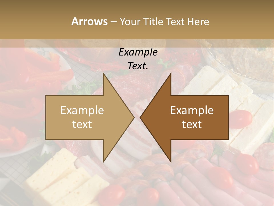 Gourmet Salami Feta PowerPoint Template