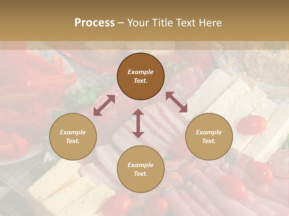 Gourmet Salami Feta PowerPoint Template