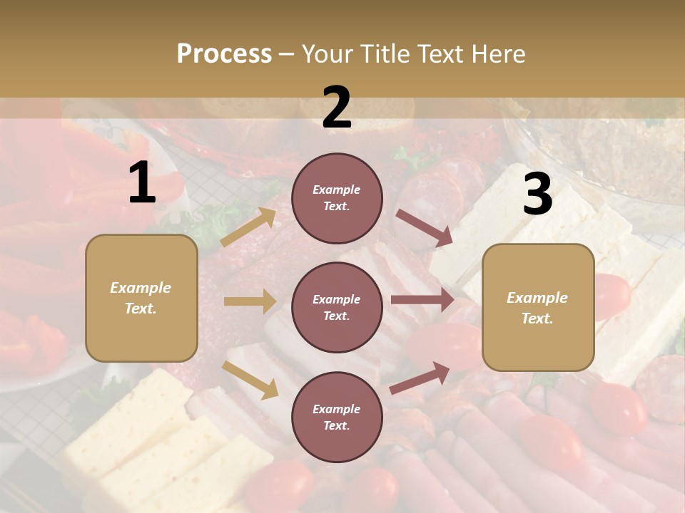 Gourmet Salami Feta PowerPoint Template