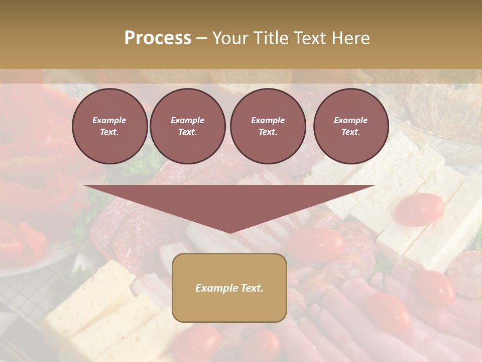 Gourmet Salami Feta PowerPoint Template