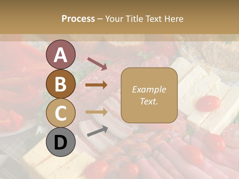 Gourmet Salami Feta PowerPoint Template