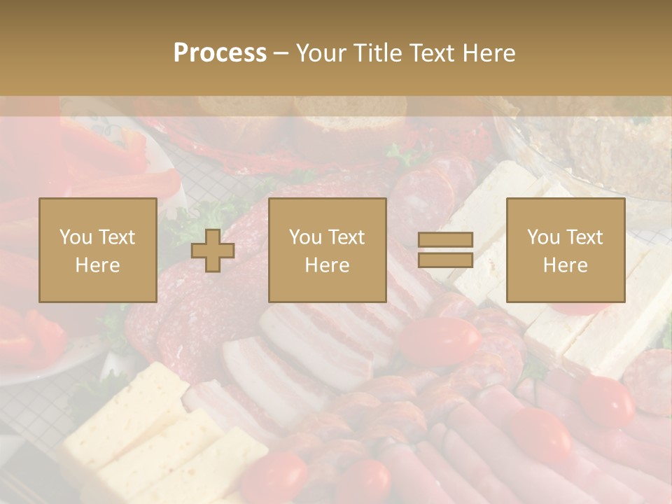 Gourmet Salami Feta PowerPoint Template