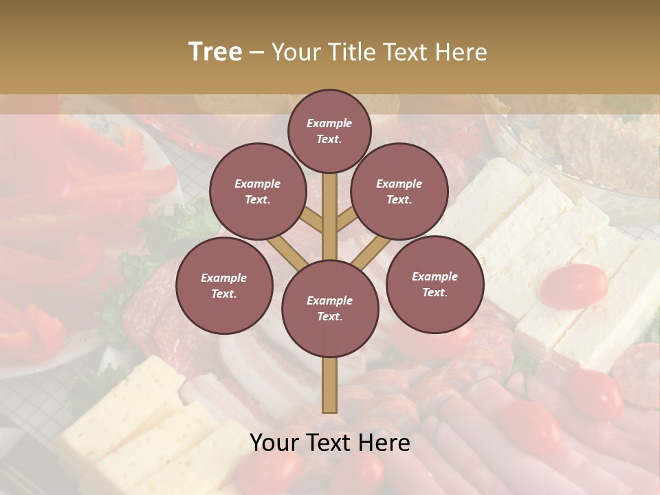 Gourmet Salami Feta PowerPoint Template