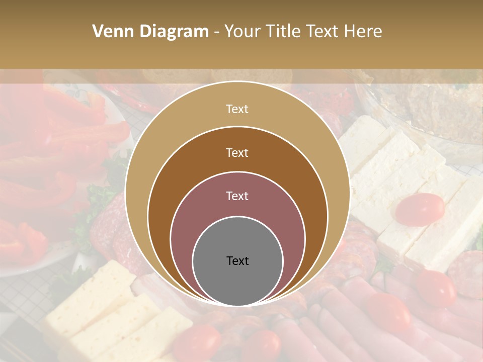 Gourmet Salami Feta PowerPoint Template