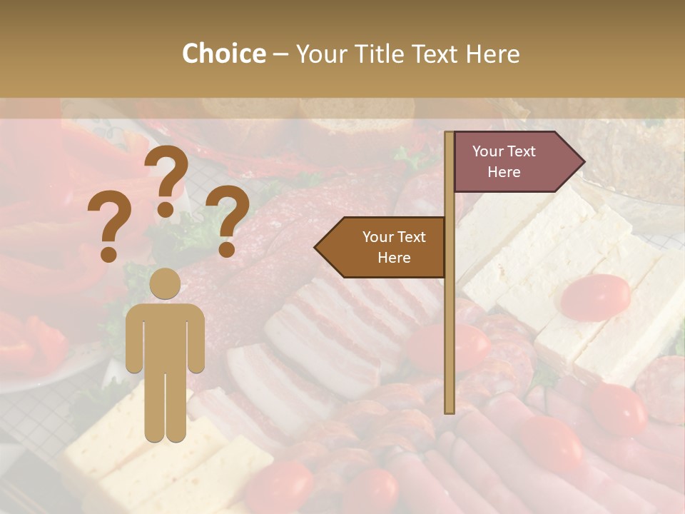 Gourmet Salami Feta PowerPoint Template