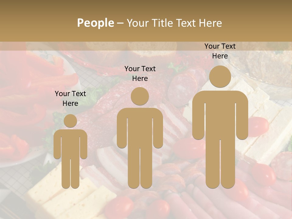 Gourmet Salami Feta PowerPoint Template