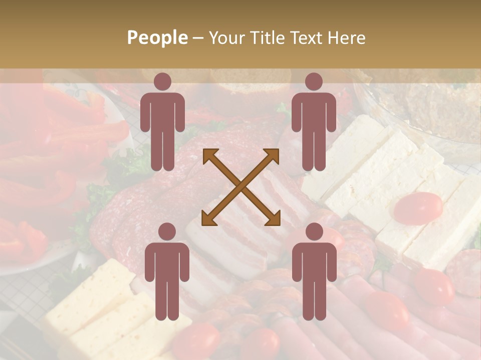 Gourmet Salami Feta PowerPoint Template